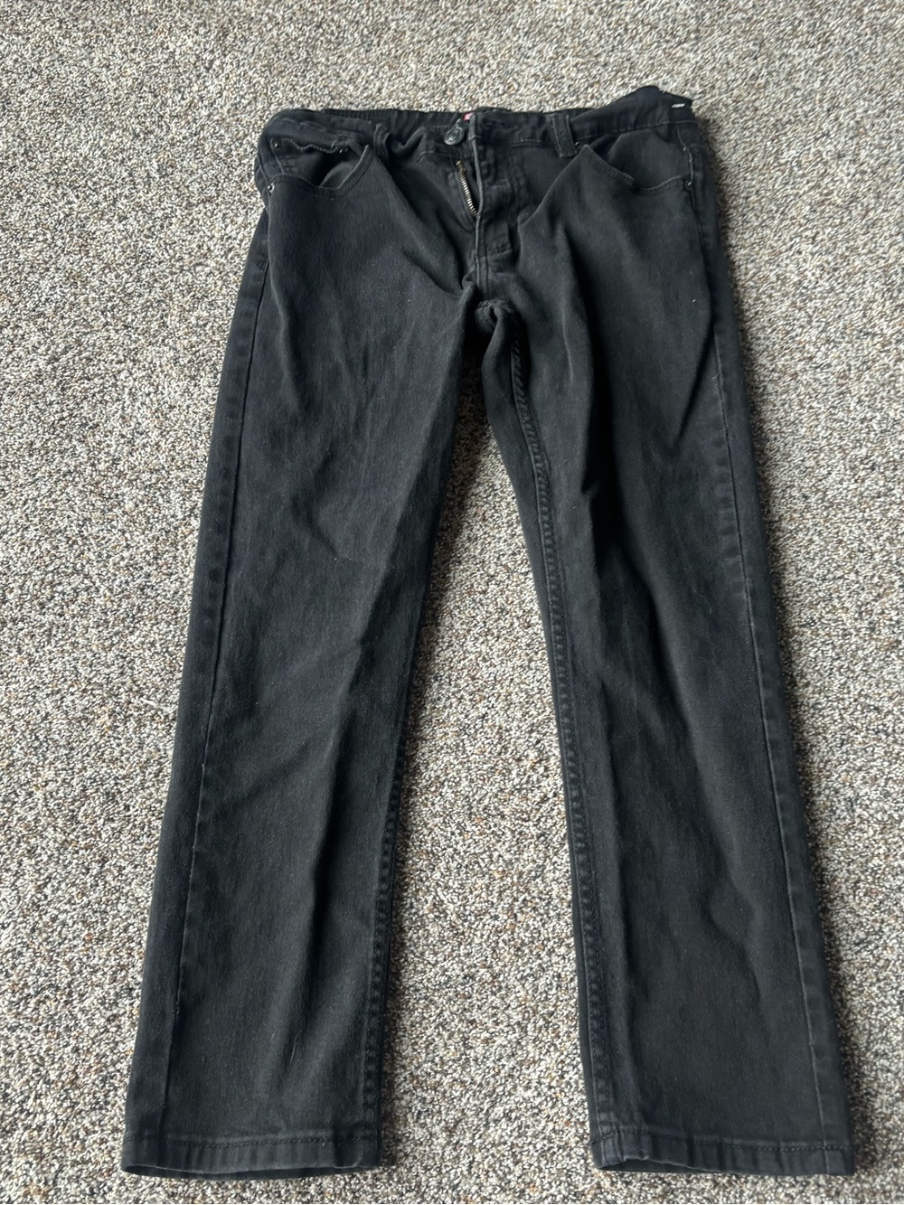 Victorious Black Straight Leg Jeans Mens 34x30 Streetwear